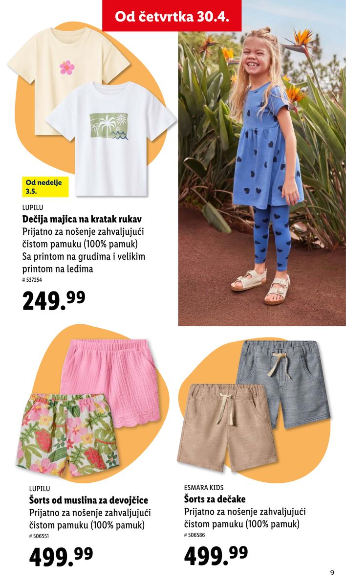 Lidl catalog page 9 — 2026-04-30 to 2026-05-27