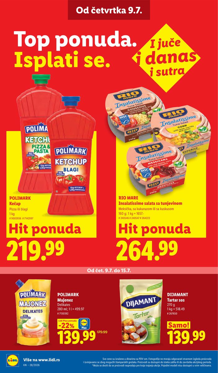 Lidl catalog page 28 — 2026-07-09 to 2026-07-15