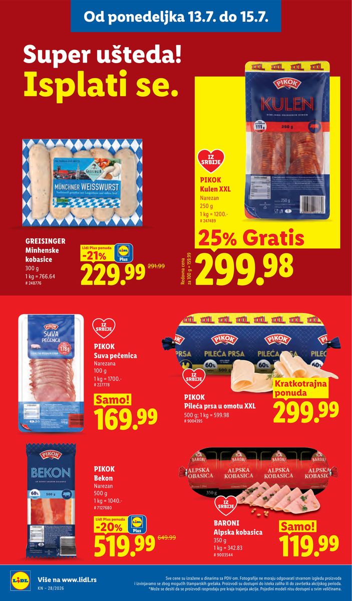 Lidl catalog page 88 — 2026-07-09 to 2026-07-15