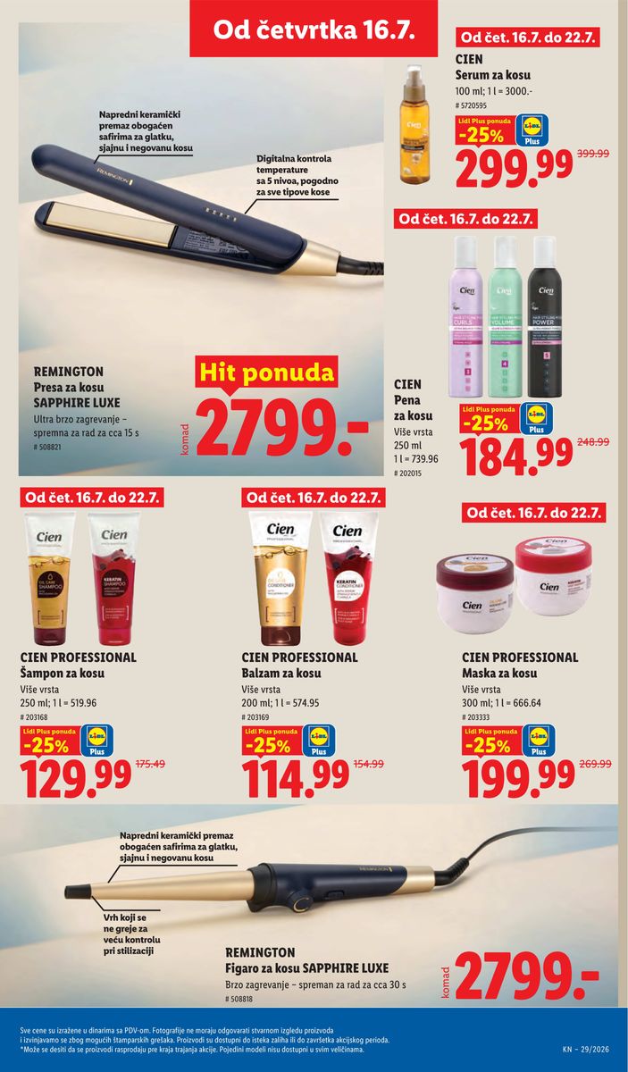 Lidl catalog page 85 — 2026-07-16 to 2026-07-22