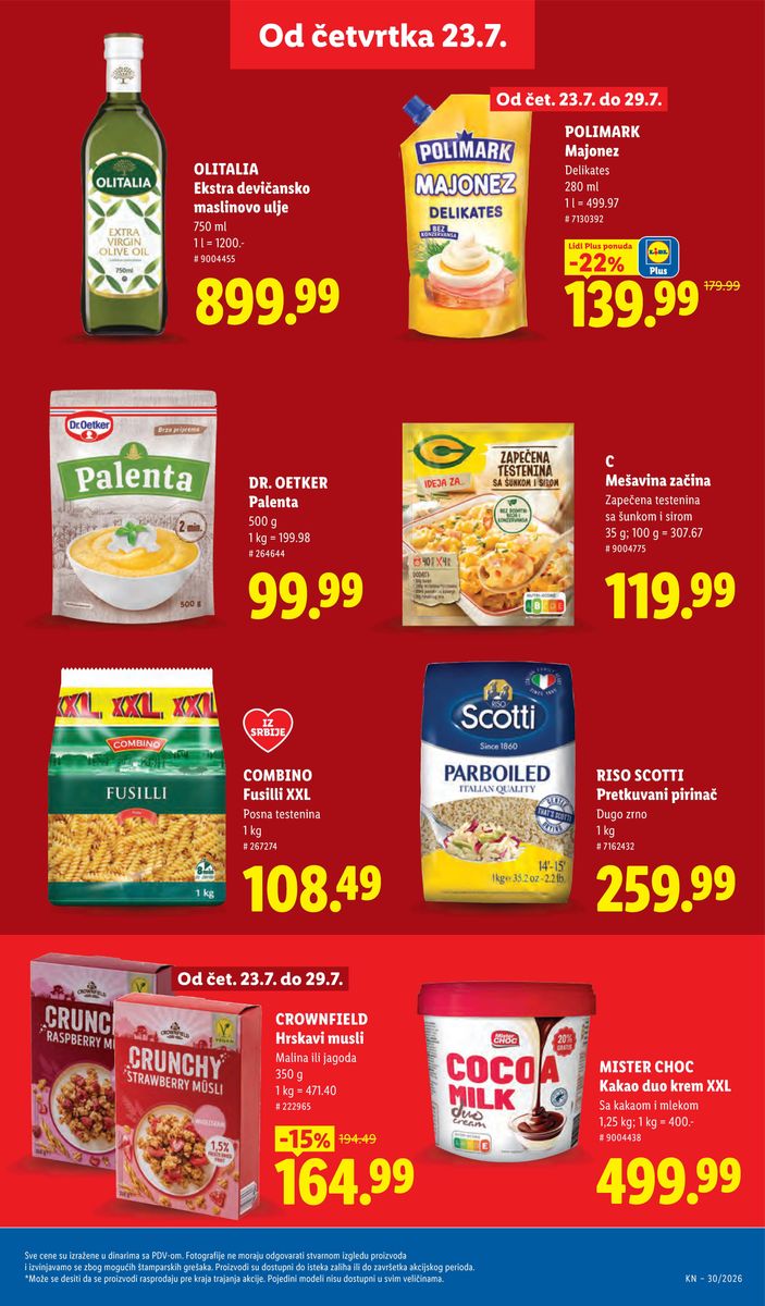 Lidl catalog page 29 — 2026-07-23 to 2026-07-29