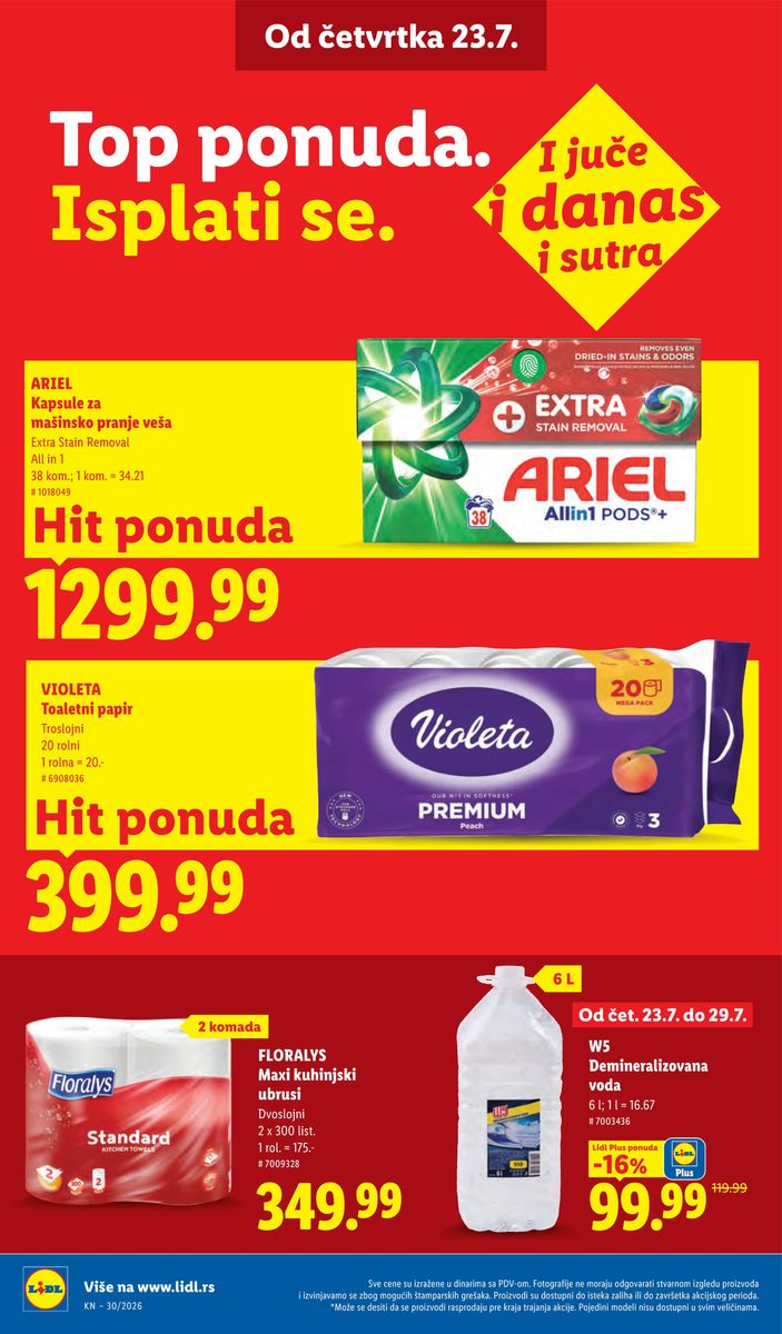 Lidl catalog page 36 — 2026-07-23 to 2026-07-29