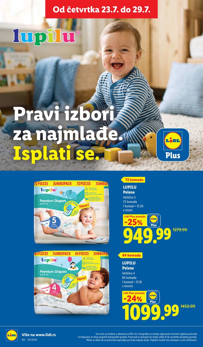 Lidl catalog page 72 — 2026-07-23 to 2026-07-29