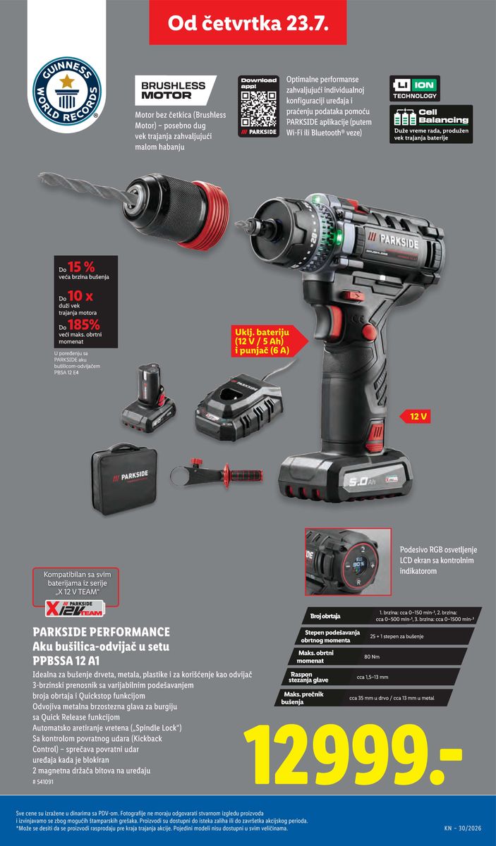 Lidl catalog page 99 — 2026-07-23 to 2026-07-29