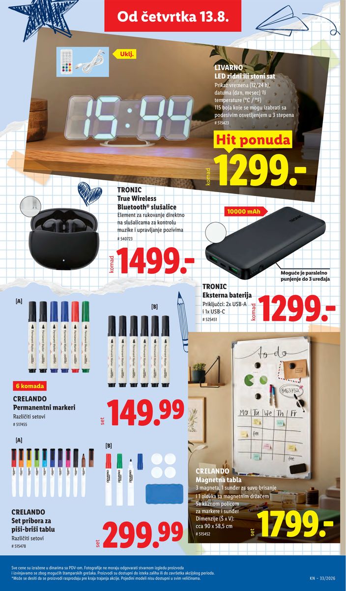 Lidl catalog page 85 — 2026-08-13 to 2026-08-19
