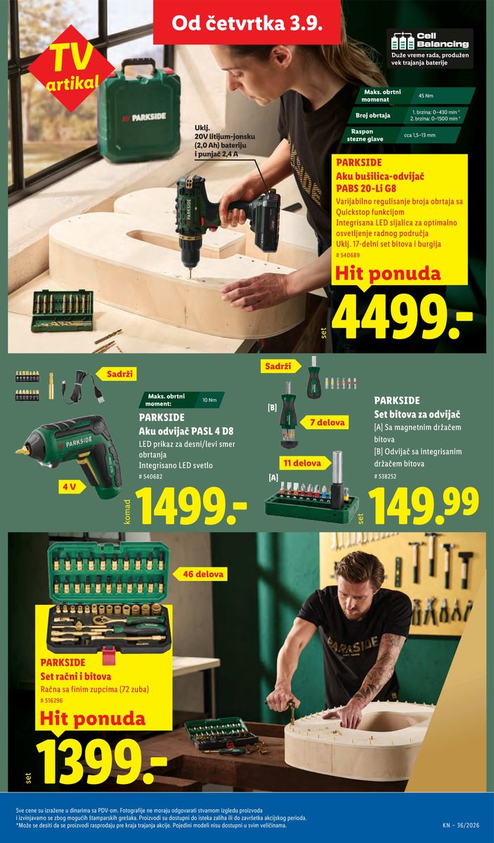 Lidl catalog page 87 — 2026-09-03 to 2026-09-09