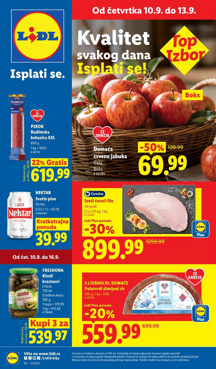 Lidl catalog 2026-09-10 to 2026-09-16