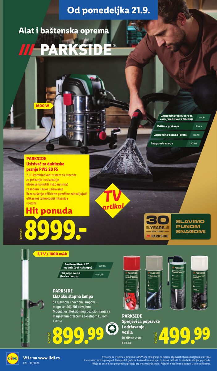 Lidl catalog page 72 — 2026-09-17 to 2026-09-23