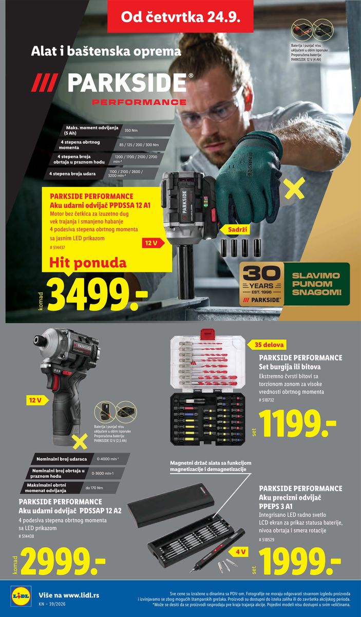 Lidl catalog page 72 — 2026-09-24 to 2026-09-30