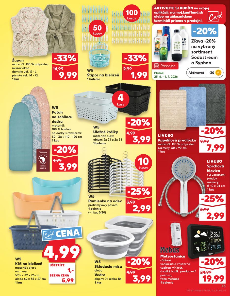 Kaufland catalog page 73 — 2026-06-25 to 2026-07-01
