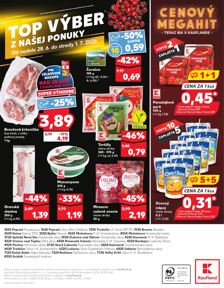 Kaufland catalog page 84 — 2026-06-25 to 2026-07-01