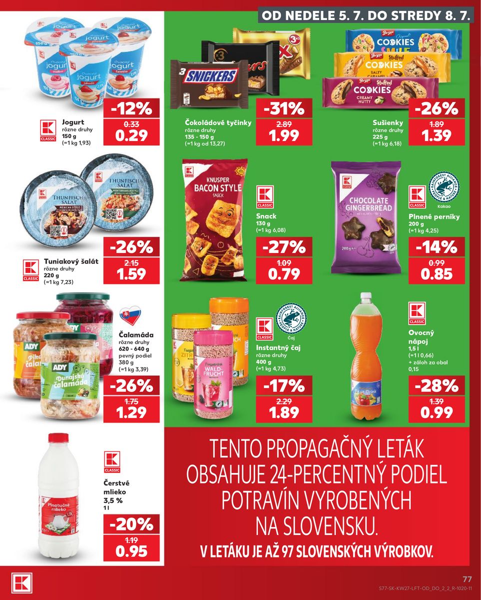 Kaufland catalog page 77 — 2026-07-02 to 2026-07-08