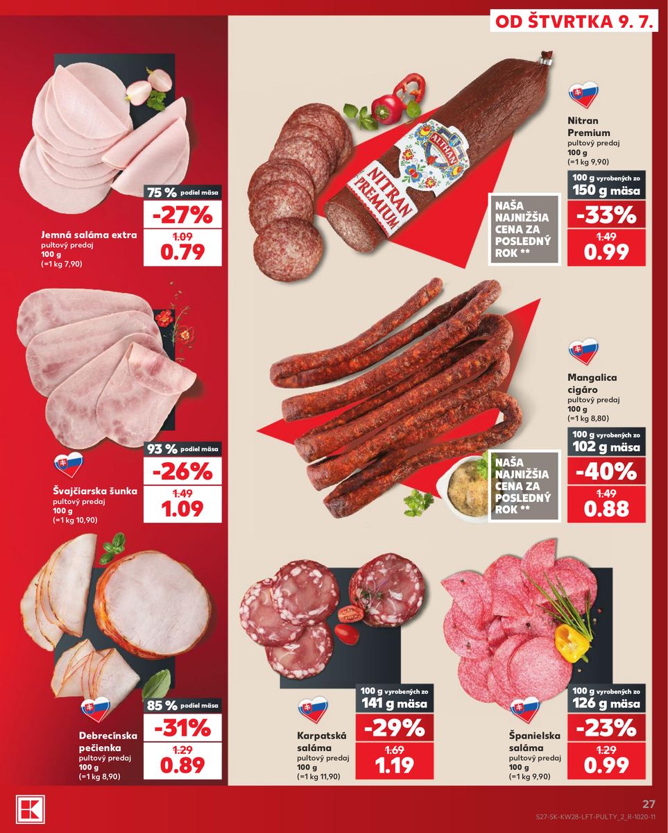 Kaufland catalog page 27 — 2026-07-09 to 2026-07-15