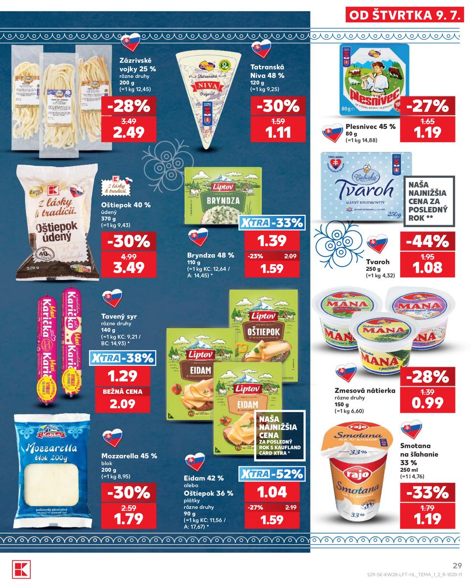Kaufland catalog page 29 — 2026-07-09 to 2026-07-15
