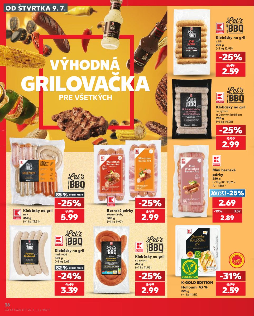 Kaufland catalog page 38 — 2026-07-09 to 2026-07-15