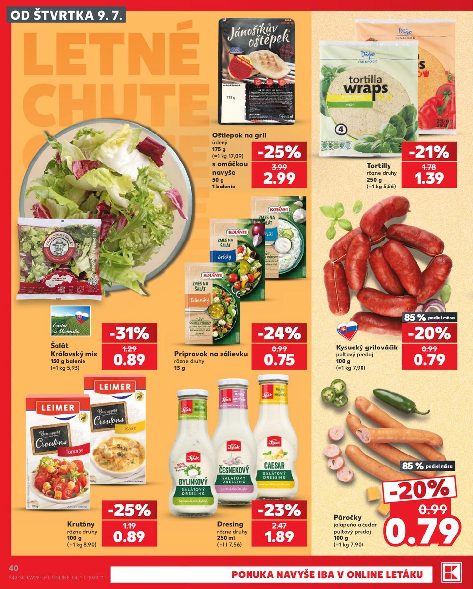Kaufland catalog page 40 — 2026-07-09 to 2026-07-15