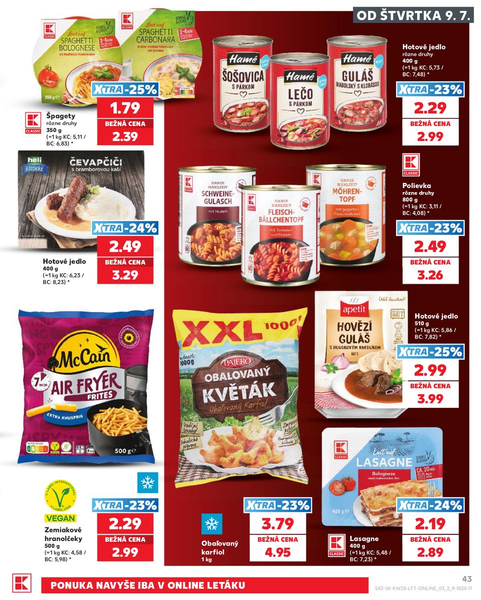 Kaufland catalog page 43 — 2026-07-09 to 2026-07-15