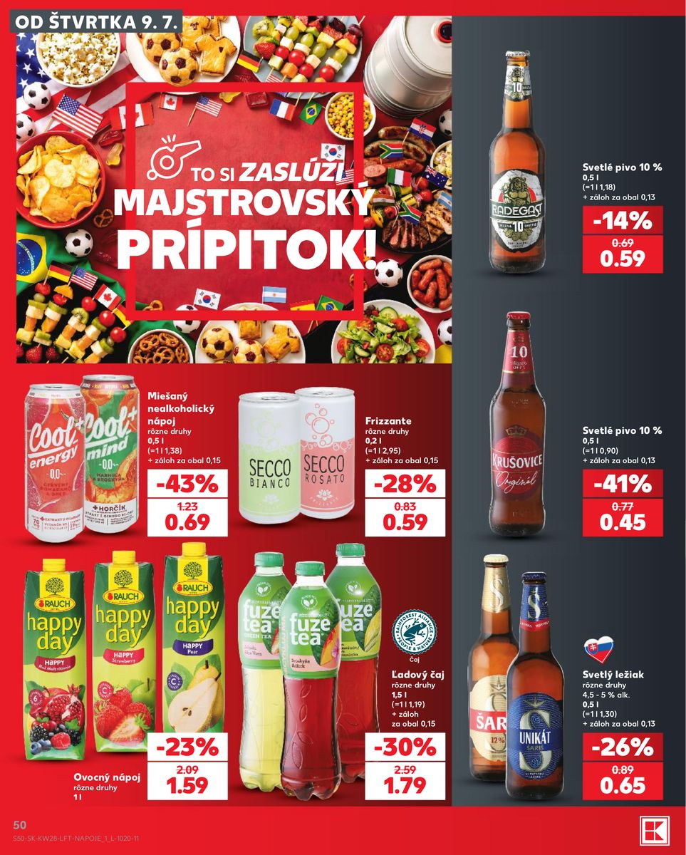 Kaufland catalog page 50 — 2026-07-09 to 2026-07-15