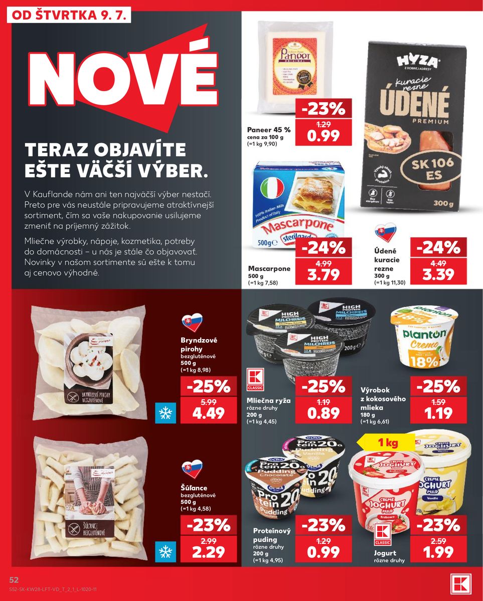 Kaufland catalog page 52 — 2026-07-09 to 2026-07-15