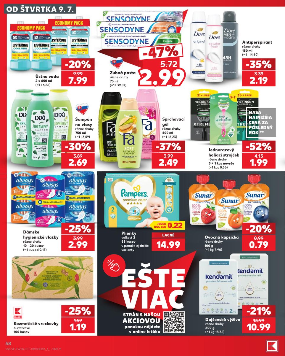 Kaufland catalog page 58 — 2026-07-09 to 2026-07-15