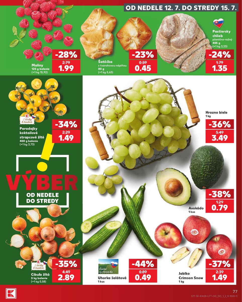 Kaufland catalog page 77 — 2026-07-09 to 2026-07-15