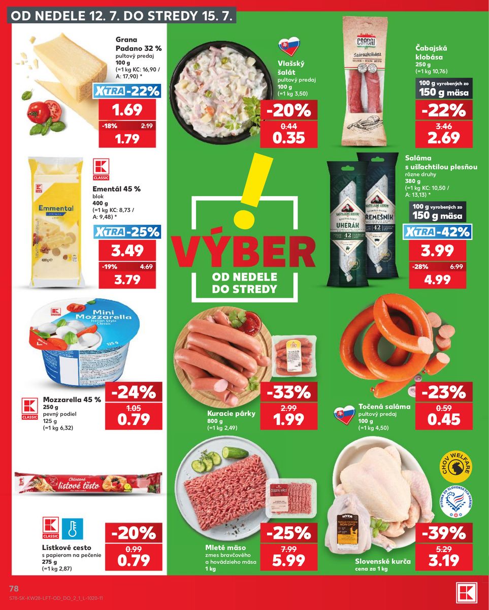 Kaufland catalog page 78 — 2026-07-09 to 2026-07-15