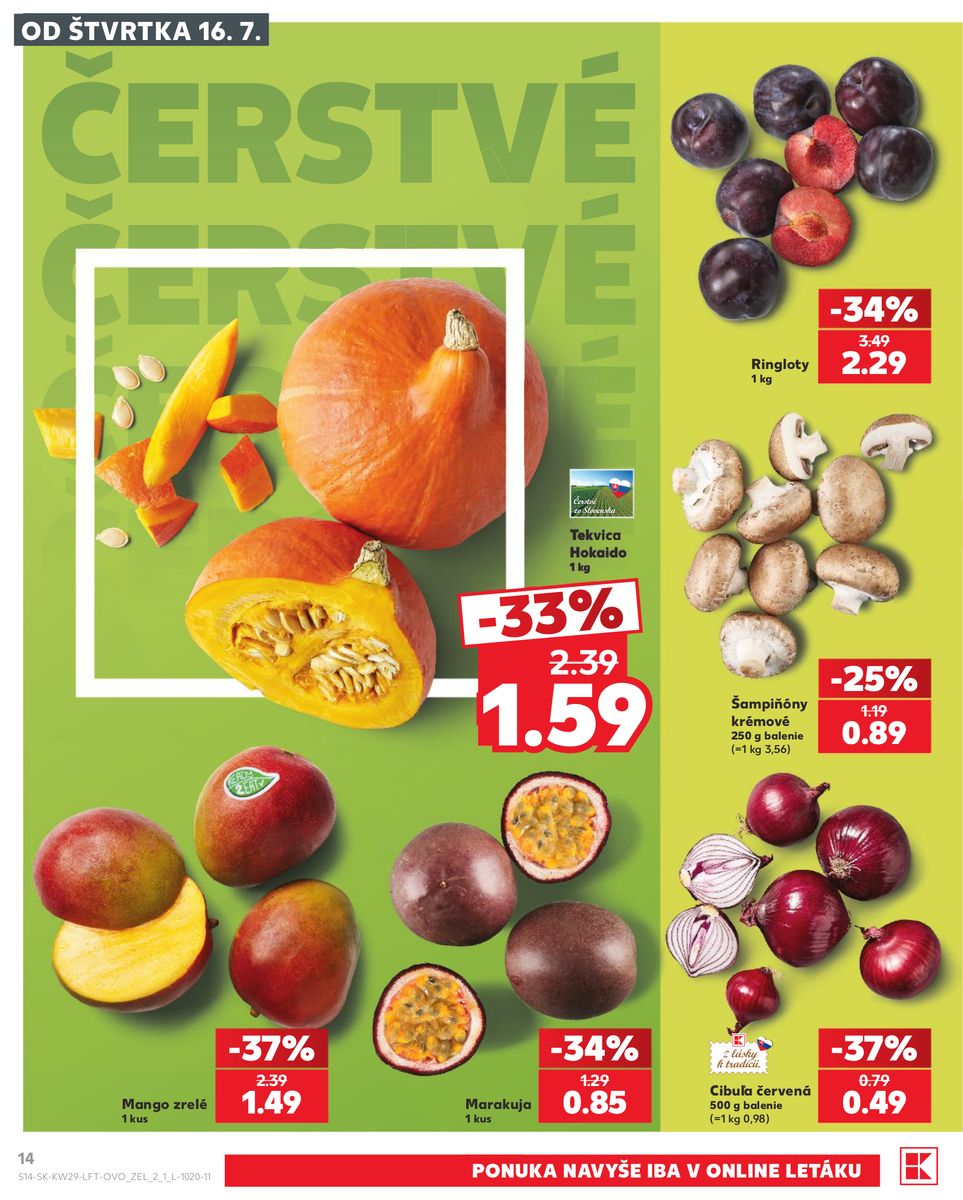 Kaufland catalog page 14 — 2026-07-16 to 2026-07-22