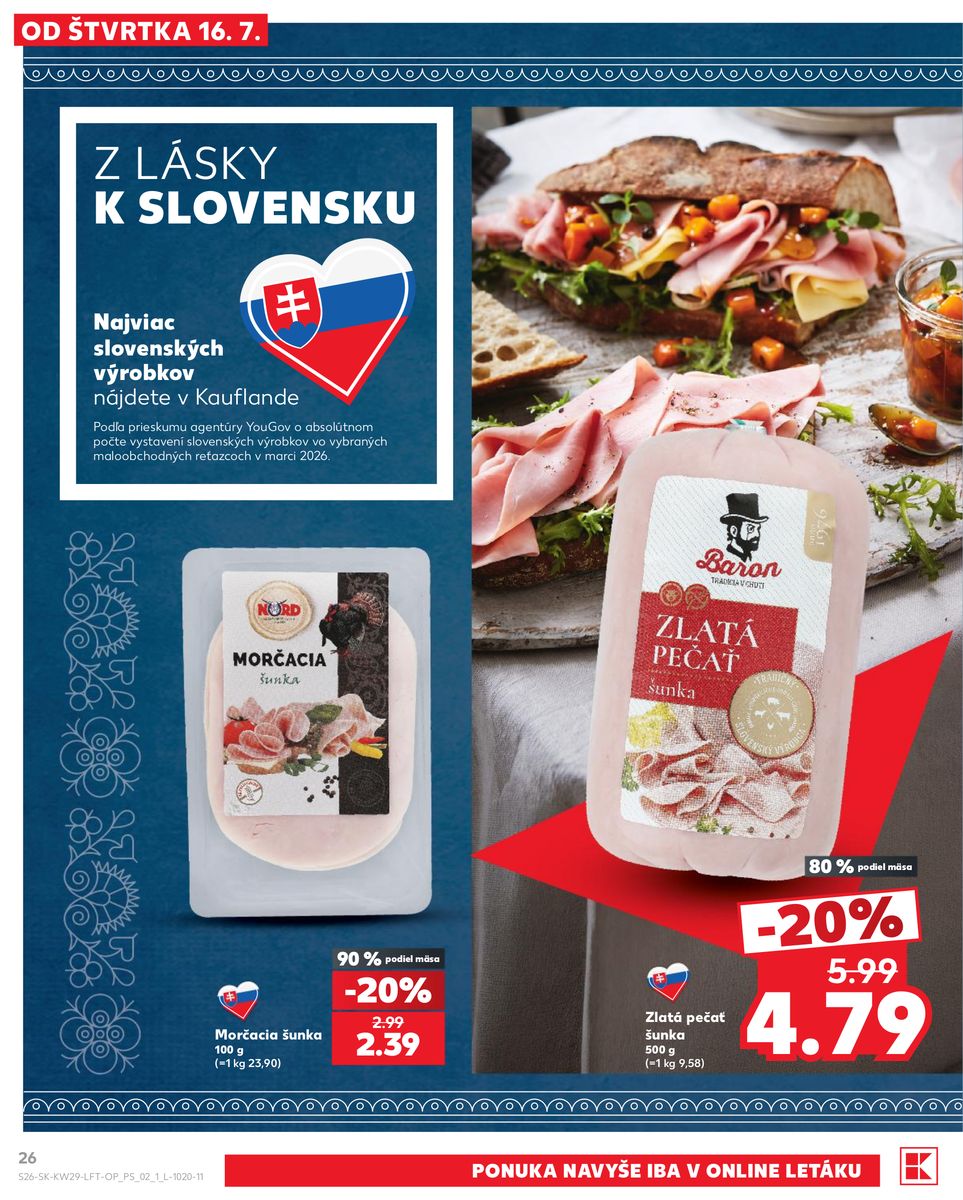 Kaufland catalog page 26 — 2026-07-16 to 2026-07-22
