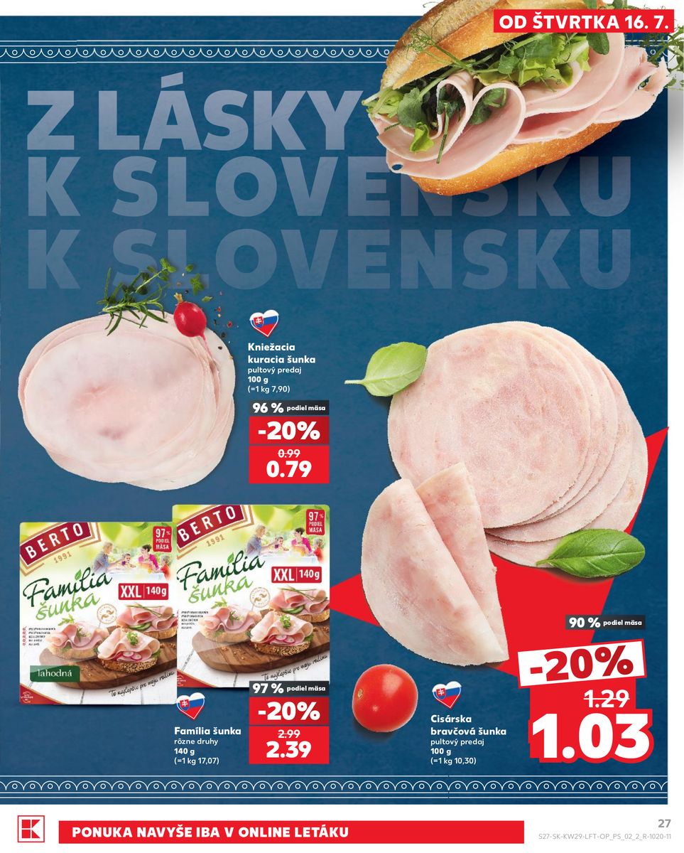 Kaufland catalog page 27 — 2026-07-16 to 2026-07-22