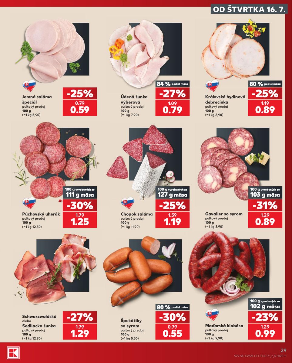Kaufland catalog page 29 — 2026-07-16 to 2026-07-22