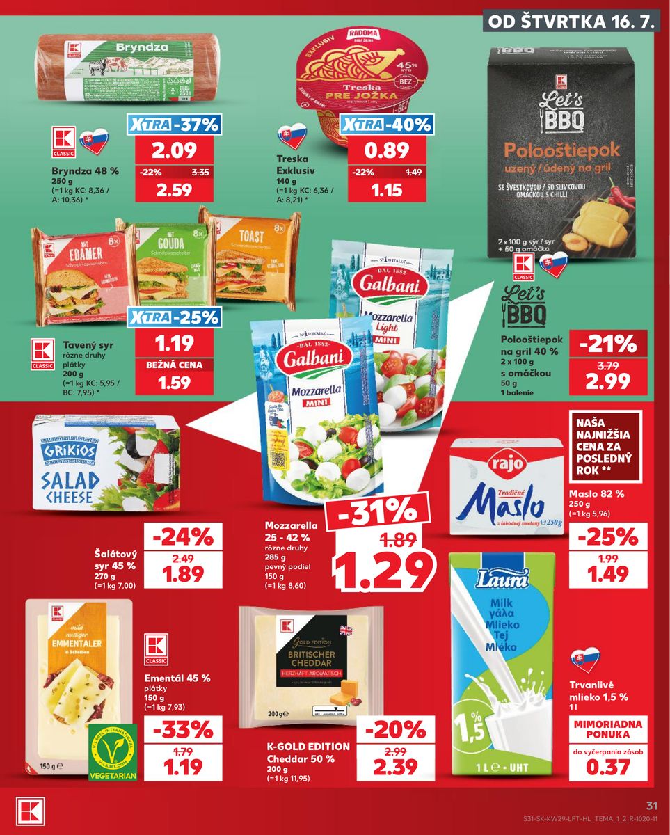 Kaufland catalog page 31 — 2026-07-16 to 2026-07-22