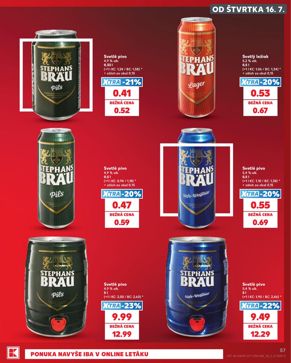 Kaufland catalog page 57 — 2026-07-16 to 2026-07-22