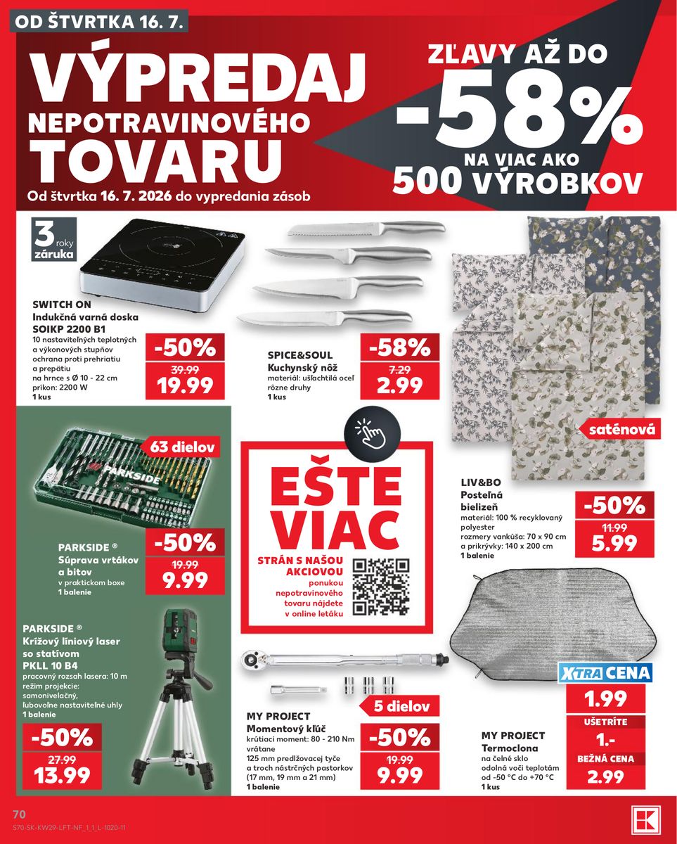 Kaufland catalog page 70 — 2026-07-16 to 2026-07-22