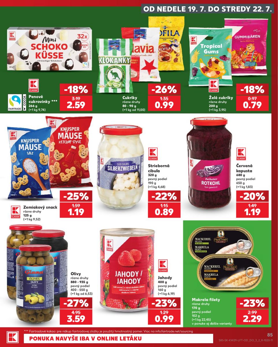 Kaufland catalog page 85 — 2026-07-16 to 2026-07-22