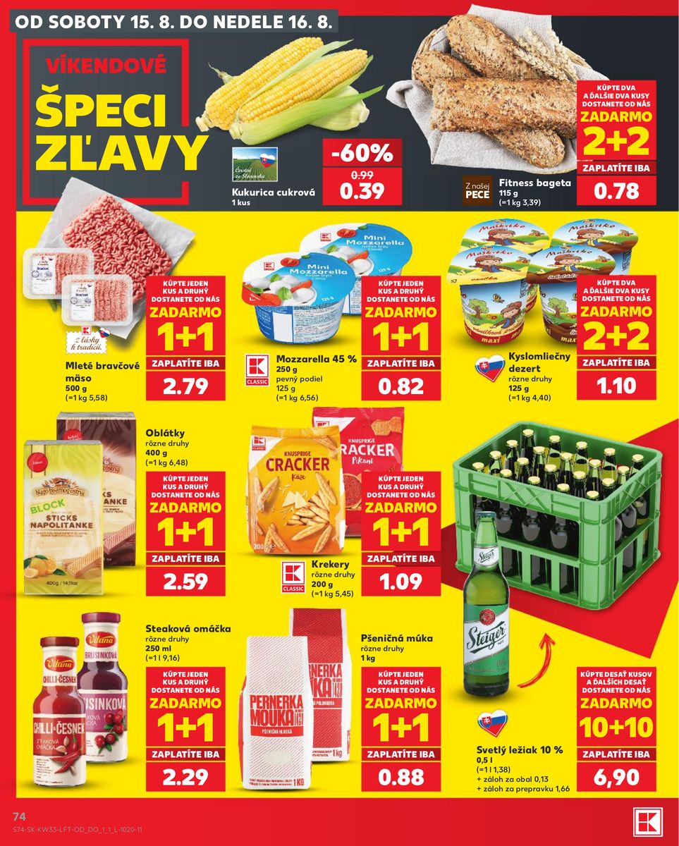Kaufland catalog page 74 — 2026-08-13 to 2026-08-19