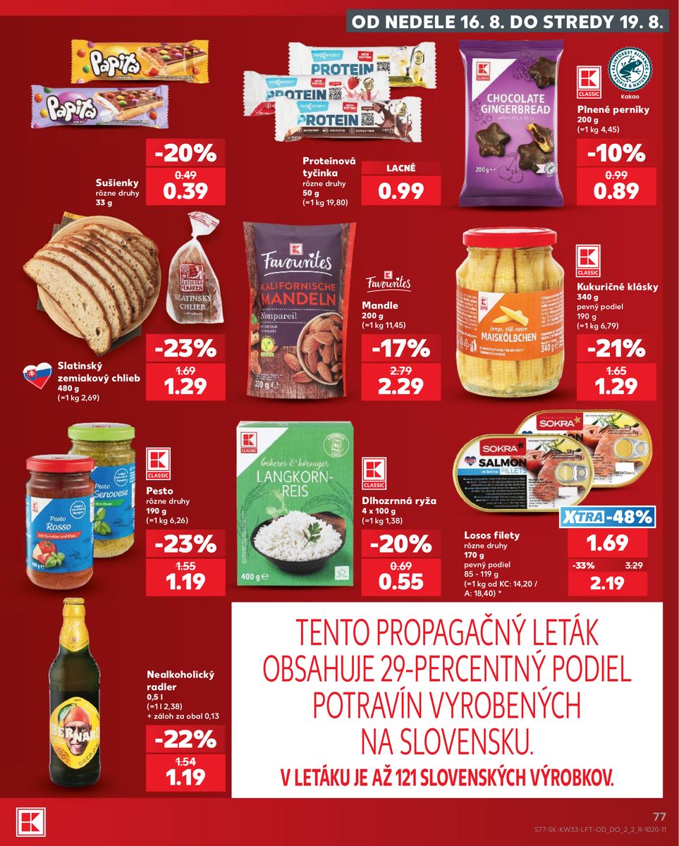 Kaufland catalog page 77 — 2026-08-13 to 2026-08-19