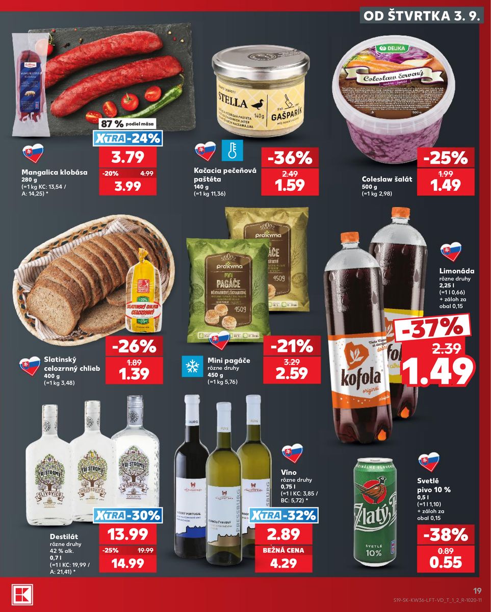 Kaufland catalog page 19 — 2026-09-03 to 2026-09-09
