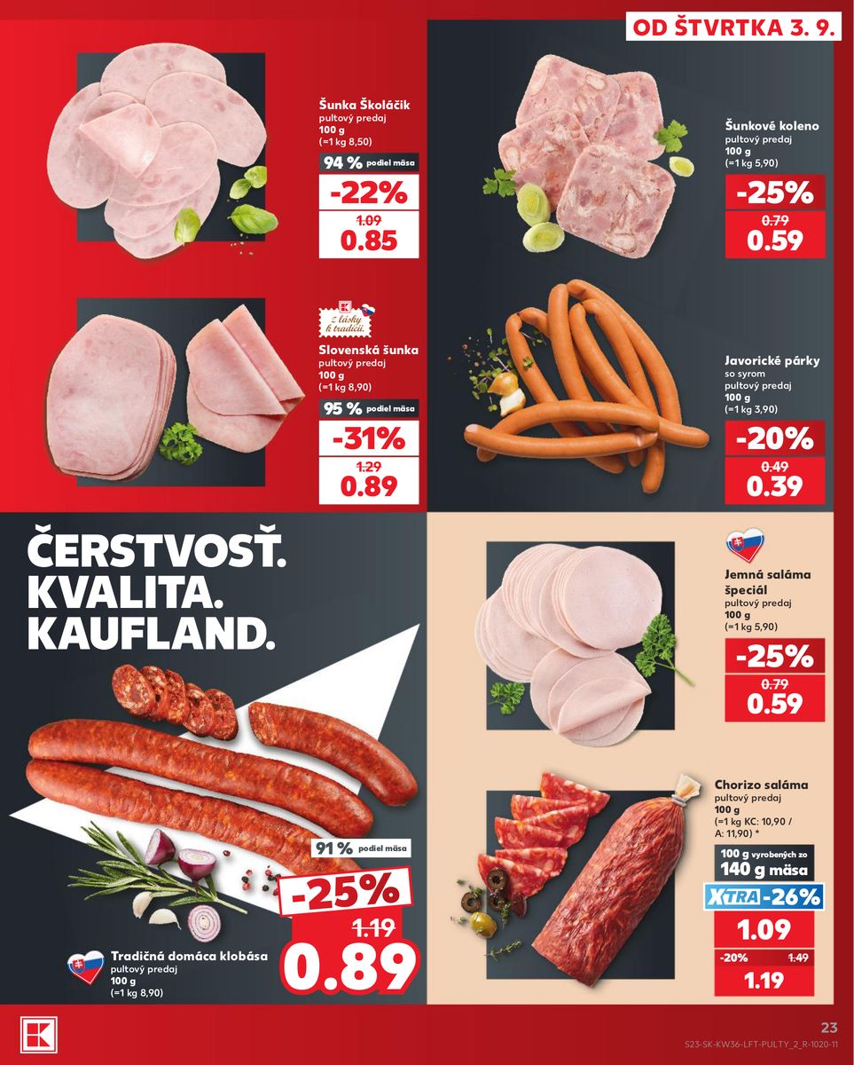 Kaufland catalog page 23 — 2026-09-03 to 2026-09-09