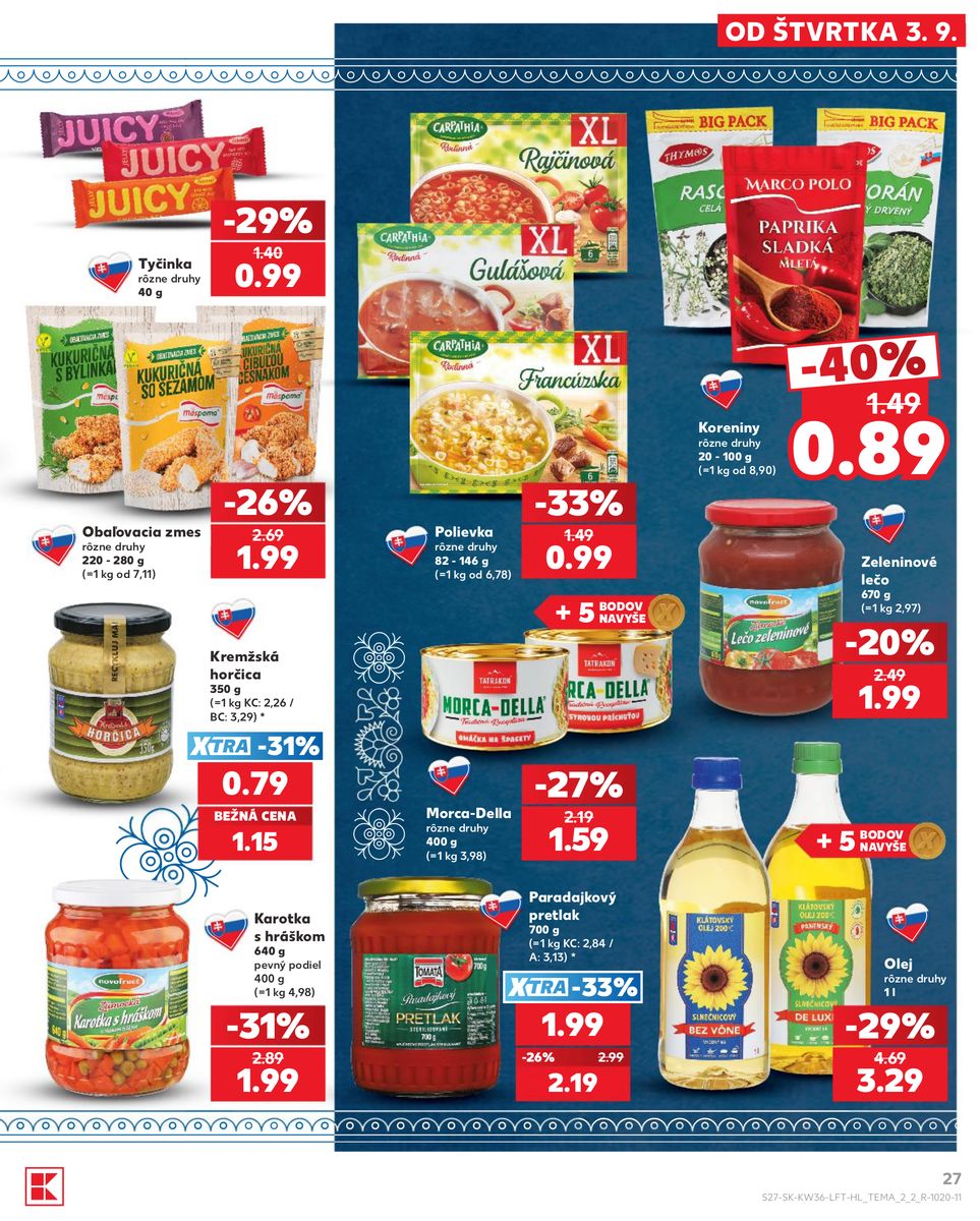 Kaufland catalog page 27 — 2026-09-03 to 2026-09-09