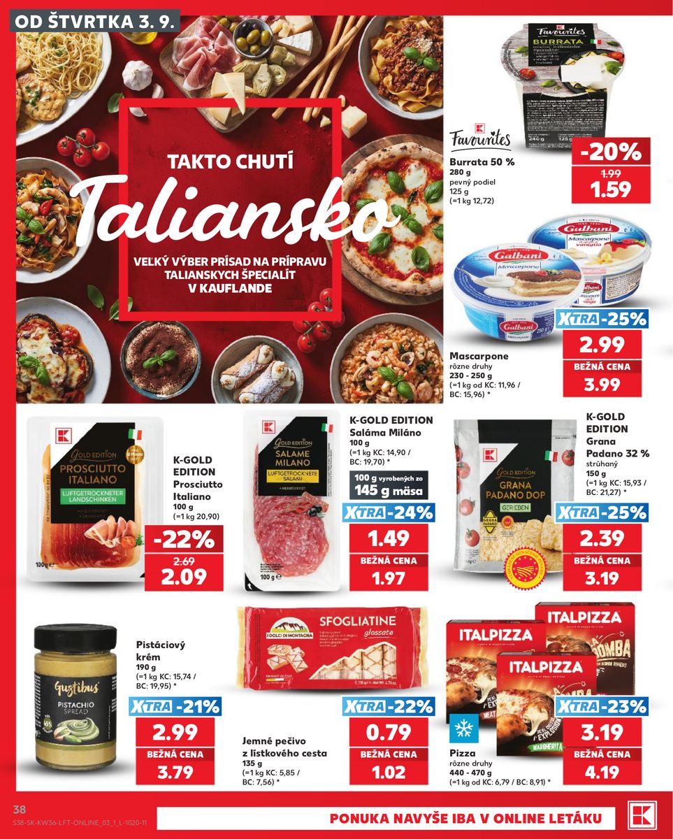 Kaufland catalog page 38 — 2026-09-03 to 2026-09-09