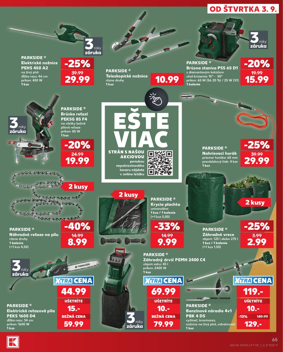 Kaufland catalog page 65 — 2026-09-03 to 2026-09-09