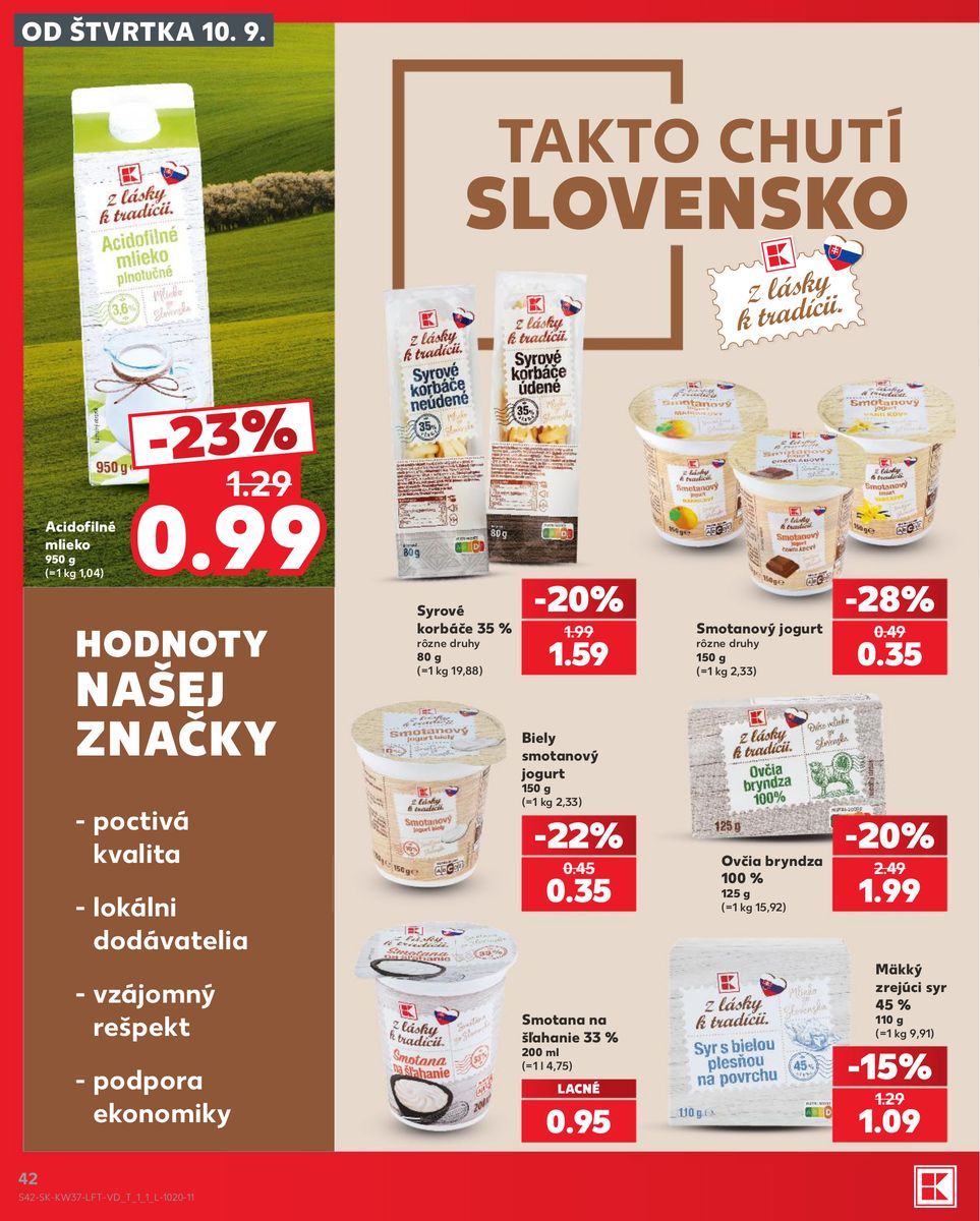 Kaufland catalog page 42 — 2026-09-10 to 2026-09-16
