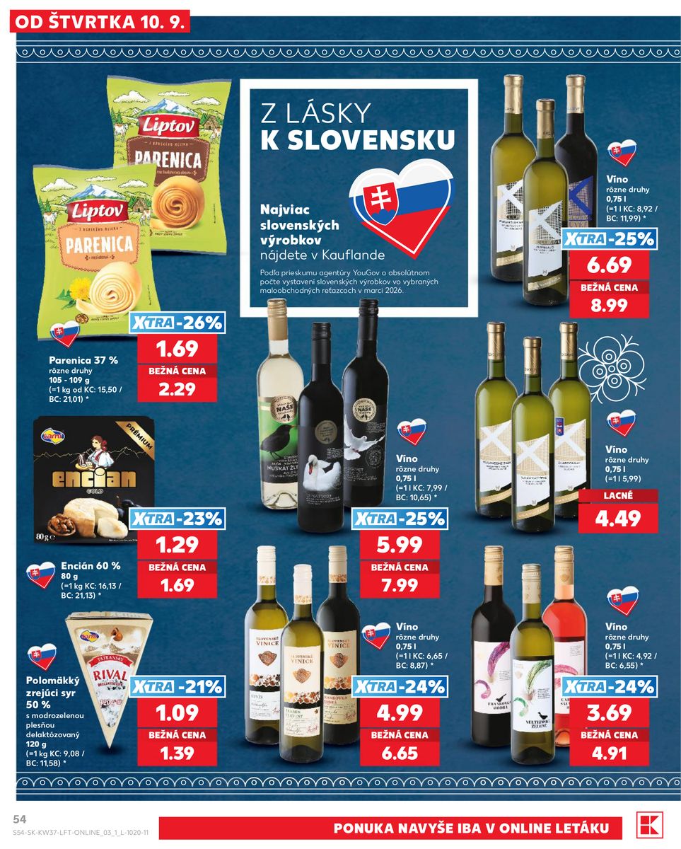 Kaufland catalog page 54 — 2026-09-10 to 2026-09-16