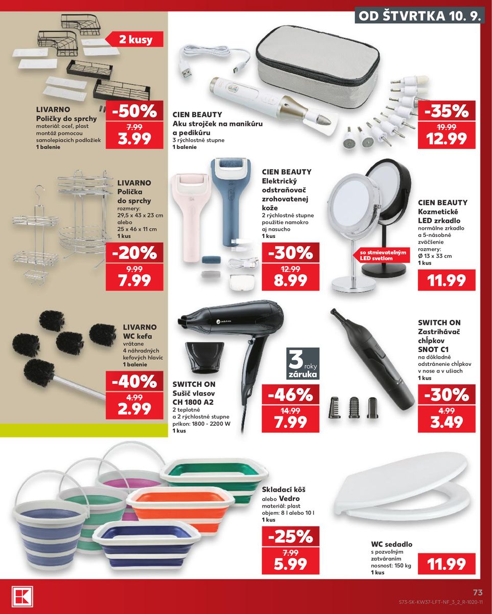 Kaufland catalog page 73 — 2026-09-10 to 2026-09-16