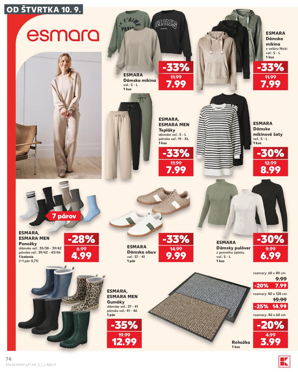 Kaufland catalog page 74 — 2026-09-10 to 2026-09-16