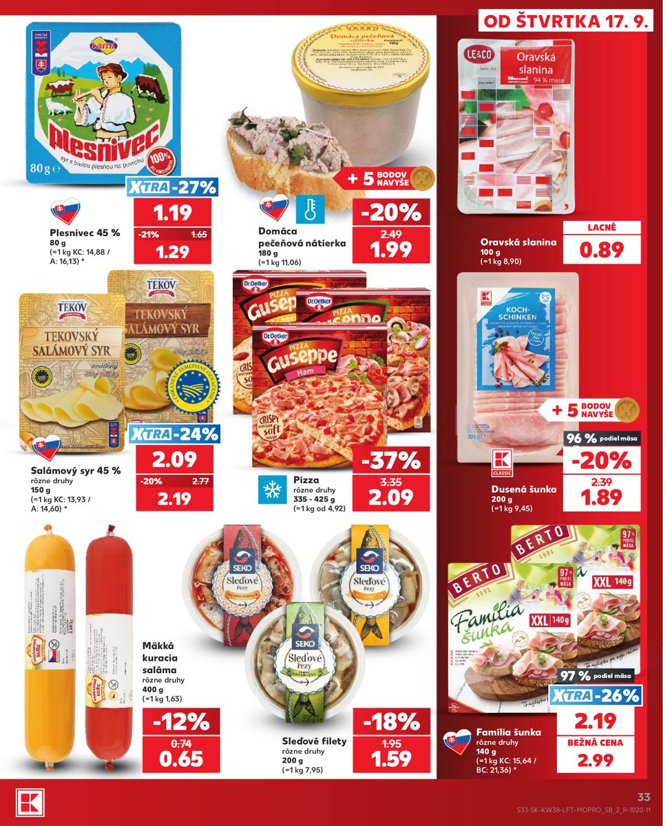 Kaufland catalog page 33 — 2026-09-17 to 2026-09-23