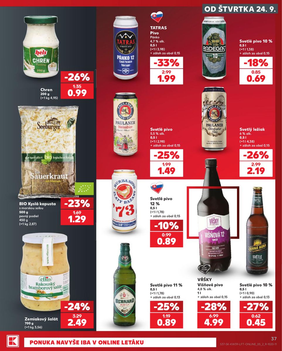 Kaufland catalog page 37 — 2026-09-24 to 2026-09-30