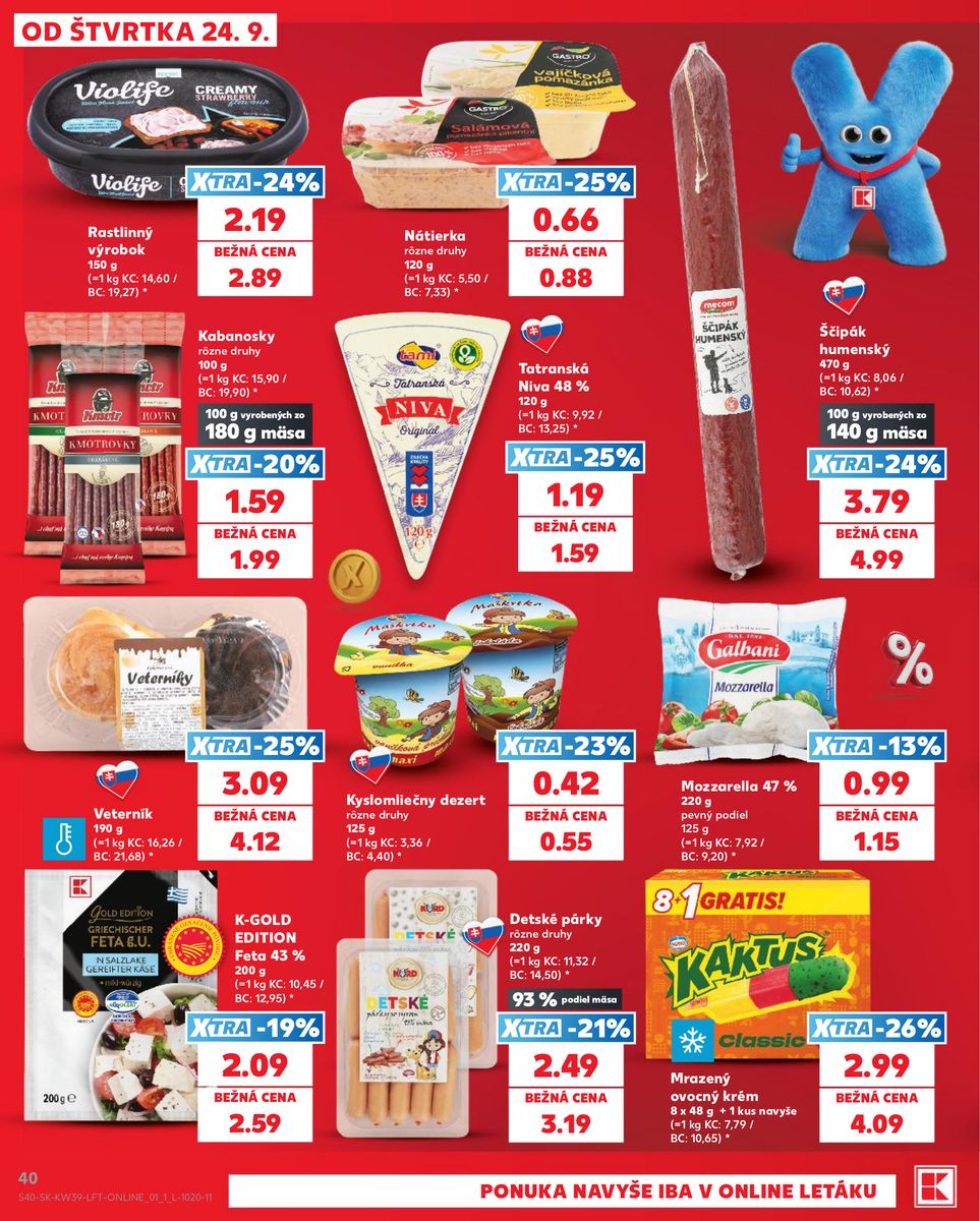 Kaufland catalog page 40 — 2026-09-24 to 2026-09-30