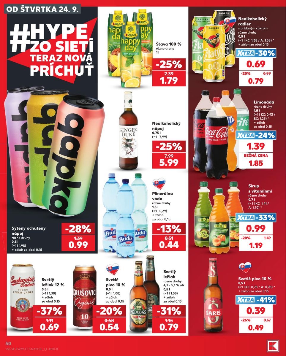 Kaufland catalog page 50 — 2026-09-24 to 2026-09-30