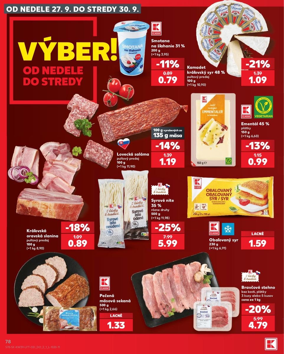 Kaufland catalog page 78 — 2026-09-24 to 2026-09-30